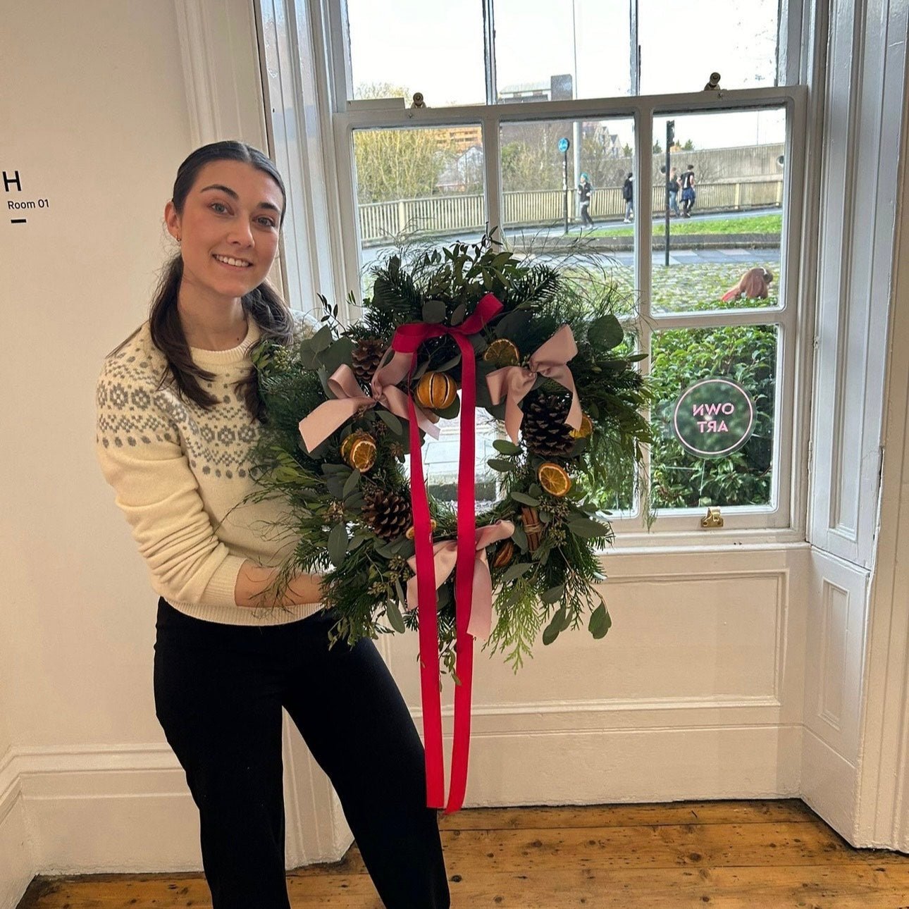 Christmas Wreath Workshop Ticket | 6th December @ Hancock Gallery - Sunday Girl